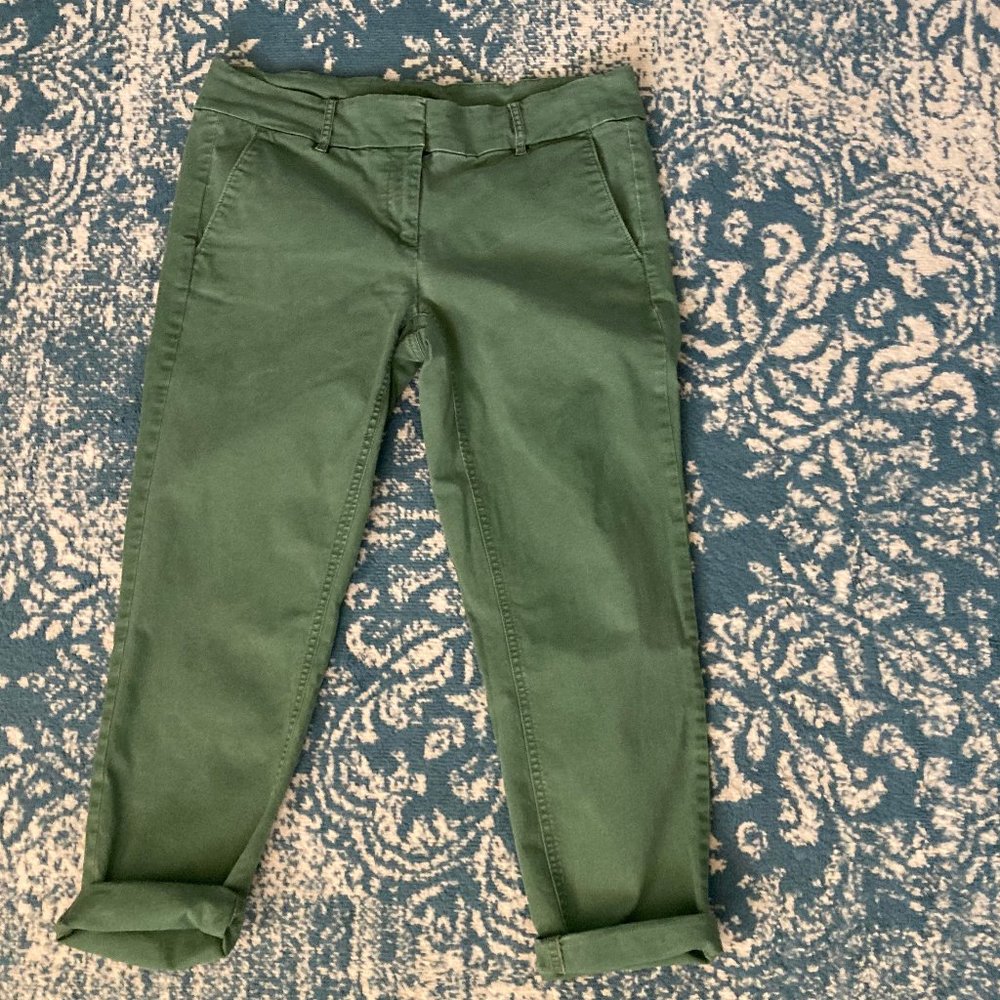 Ann Taylor LOFT Cropped Skinny Chinos Pants Size 8